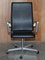 Oxford Classic High Back Black Leather Armchair from Fritz Hansen, Image 2