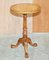 Antique Claw & Ball Satinwood Tripod Side Tables, Set of 2, Image 3
