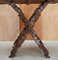 Antique Hand Carved Serving Tray Table, 1880s 4