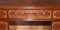 Antiker viktorianischer Schreibtisch aus ochsenblutrotem Leder 7