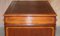 Antiker viktorianischer Schreibtisch aus ochsenblutrotem Leder 13