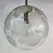 Lámpara colgante esférica de vidrio de Doria Leuchten, años 70, Imagen 2
