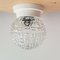 Small Art Deco Style Clear Glass Wall or Ceiling Lamp, 1970s, Image 4