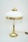 Art Deco Table Lamp with Opal Glass Shade and Glass Sticks, 1920s 4