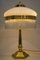 Lampe de Bureau Art Déco avec Abat-Jour en Verre Opalin, 1920s 2