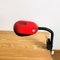 Industrial Russian Red and Black Lacquered Metal Clamp Desk Gooseneck Lamp, 1980s 9