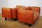 Sofas and Poufs in Orange Leather Marius & Marius by Mario Marenco for Arflex, 1970s, Set of 3 25