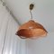 Large French Provincial Country Straw Hanging Lamp, 1990s 3
