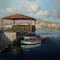 Renato Criscuolo, Barche a Sorrento, Öl auf Leinwand 1