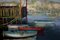 Renato Criscuolo, Barche a Sorrento, óleo sobre lienzo, Imagen 3