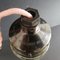 Industrial Russian Black Bakelite and Frosted Glass Mason Jar Hanging Lamp, 1991 10