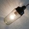 Industrial Russian Black Bakelite and Frosted Glass Mason Jar Hanging Lamp, 1991 6