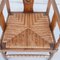 French Mid-Century Rush Oak Armchairs, Set of 2 5