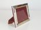 Gilt Sterling Silver & Leather Picture Frame from Cartier, 1980s 3