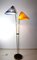 Brass Floor Lamp with Perforated Umbrellas, 1950s 5