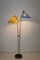 Brass Floor Lamp with Perforated Umbrellas, 1950s 10