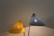 Lampada da terra in ottone con ombrelli perforati, anni '50, Immagine 8