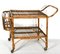 Vintage Bamboo Bar Trolley, 1950s, Italy, Image 5