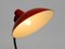 Lámpara de mesa modelo 6786 de metal rojo de Kaiser Idell, años 60, Imagen 19