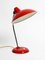 Lámpara de mesa modelo 6786 de metal rojo de Kaiser Idell, años 60, Imagen 12