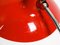 Lámpara de mesa modelo 6786 de metal rojo de Kaiser Idell, años 60, Imagen 15
