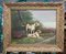 Emile Godchaux, 2 Hunting Dogs, 1880-1890, Oil on Canvas, Framed 1