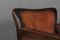 Club chair da falegname in pelle, Danimarca, anni '40, Immagine 5