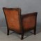 Club chair da falegname in pelle, Danimarca, anni '40, Immagine 6