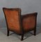 Danish Cabinetmaker Club Chair in Tan Leather, 1940s, Image 6