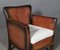 Danish Cabinetmaker Club Chair in Tan Leather, 1940s, Image 3