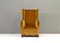 Art Deco Wingback Armchair in Oker Mohair Velvet, 1930s, Image 3