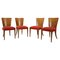 Model H-214 Dining Chairs by Jindrich Halabala, Set of 4 1
