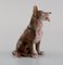 Antike Porzellanfigur eines sitzenden Schäferhunds von Bing & Grøndahl 2