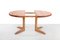 Round Extendable Dining Room Table from NC Mobler, Sweden 3