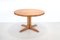 Round Extendable Dining Room Table from NC Mobler, Sweden 2