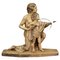 Art Deco Bisque Sculpture of Mother and Child with Bow and Arrow 1