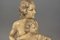 Art Deco Bisque Sculpture of Mother and Child with Bow and Arrow 5