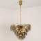 Smoked Glass and Brass Chandeliers in the Style of Vistosi, Italy 2
