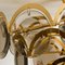 Large Smoked Glass and Brass Chandeliers in the Style of Vistosi, Italy, Set of 2, Image 14