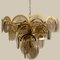 Large Smoked Glass and Brass Chandeliers in the Style of Vistosi, Italy, Set of 2, Image 6