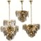 Large Smoked Glass and Brass Chandeliers in the Style of Vistosi, Italy, Set of 2 20