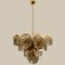 Large Smoked Glass and Brass Chandeliers in the Style of Vistosi, Italy, Set of 2 16