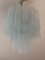 Lámpara de araña pequeña de cristal de Murano azul hielo, Imagen 8