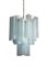 Small Ice Blue Tubular Murano Glass Chandelier, Image 2