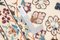 Floral Nain Runner in Beige with Border 8