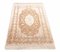 Hereke Teppich aus reiner Seide mit goldenen Fäden, Border und Signatur 6