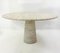 Mid-Century Travertine Dining Table in Style of Angelo Mangiarotti, Italy 3
