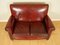 Victorian Burgundy Hand Dyed Leather Gentlemen's Club Sofa 4