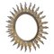 Mid-Century Modern Sunburst Mirror in Brass, 1960s 1