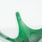 Jarrón de cristal de Murano verde, años 70, Imagen 10